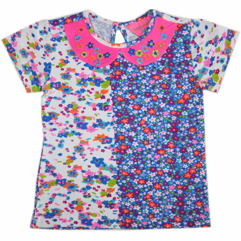 Zenuw Plenaire sessie Isaac Mim-Pi shirt Bloemen - PaRit kinderkleding- online kleding voor jongens en  meisjes